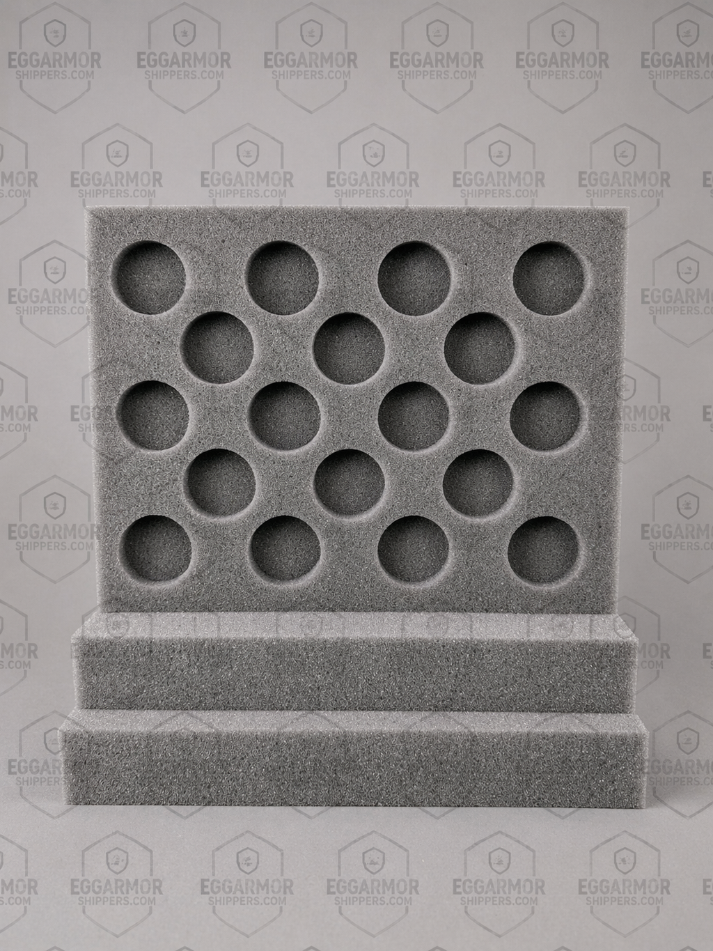 Chicken Single-Stack Egg Shipping Foam Kit – 1.5" Vault Cavities – 18 Egg Capacity – Egg Armor FRM 11x8.5