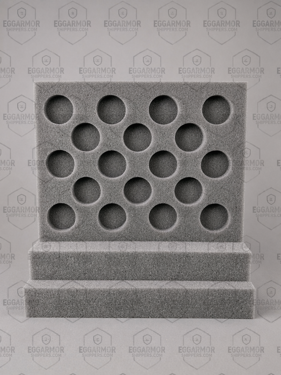 Chicken Single-Stack Egg Shipping Foam Kit – 1.5" Vault Cavities – 18 Egg Capacity – Egg Armor FRM 11x8.5
