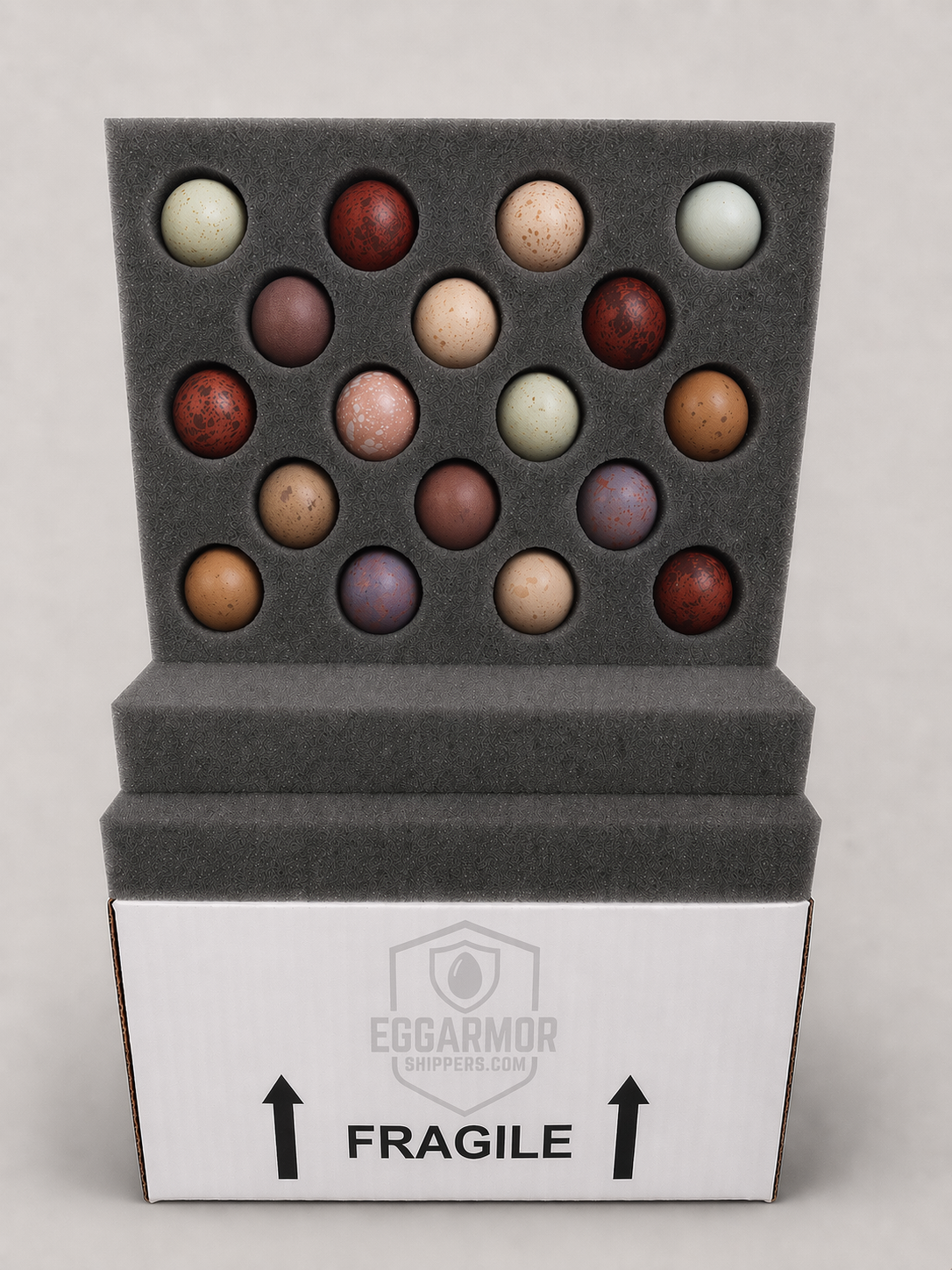 エッグ様　おまとめ専用 Chicken Single-Stack Egg Shipping Kit with Box – 18 Eggs | Egg Armor