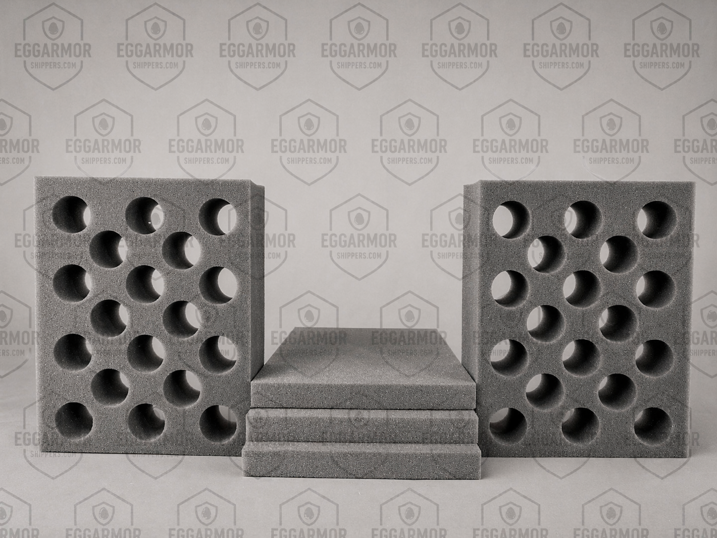 Chicken Double-Stack Egg Shipping Foam Kit – 1.5" Vault Cavities – 36 Egg Capacity – Egg Armor FRM 11x8.5